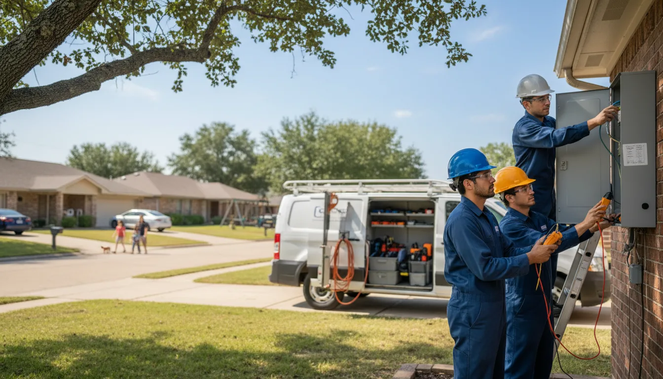 Certified electrician providing emergency electrical services in Cleveland, ND